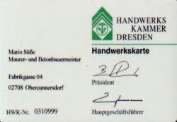 Handwerkskammer Maurer- und Betonmeister